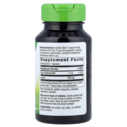 Nature's Way, инозитол, 500 мг, 100 капсул