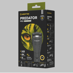 Фонарь тактический Armytek Predator Pro Magnet USB XHP35.2 HI Теплый (Warm), 1400 лм
