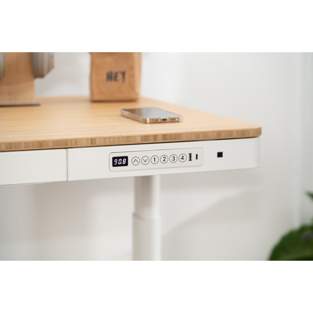 Стол для компьютера с электроприводом, QI-зарядкой и USB-портами FoxGear LIFTISCH FG-ED-55W