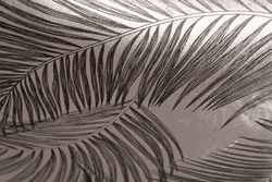 Кресло Верона(Verona) вращающееся,вельвет принт листья Valdes110-BEG/бронза 70x77x80см Garda Decor