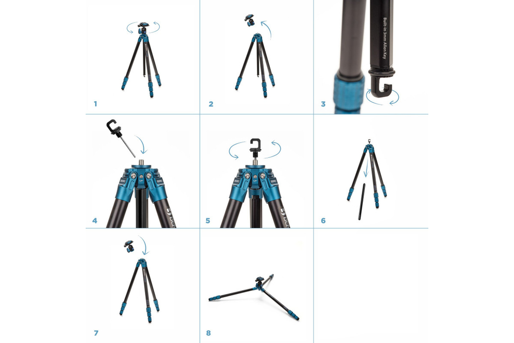 Штатив Benro TSSL08CN00P Super Slim карбоновый (с головой)