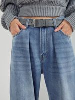 PERFECT JEANS С ЗАЩИПАМИ BLUE