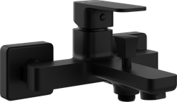 Смеситель для ванны с душем STWORKI Мосс S43100BK матовый чёрный