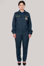 Костюм летний  женский МЧС (Патруль-240, серо-синий)