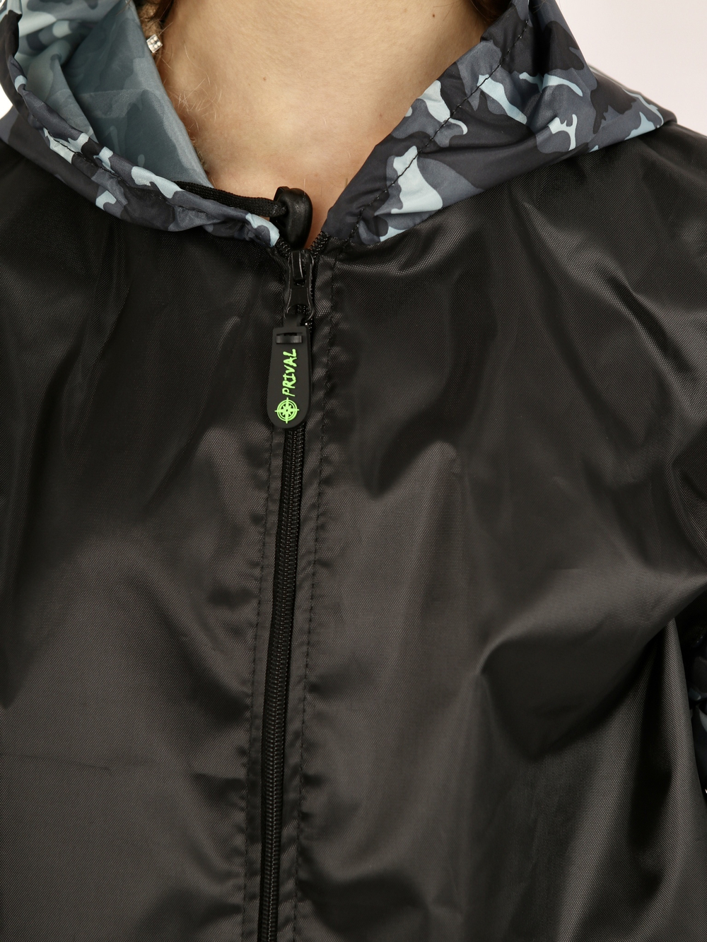 Костюм для активного отдыха Prival Ветровлагозащитный, женский, чёрный + кмф Город