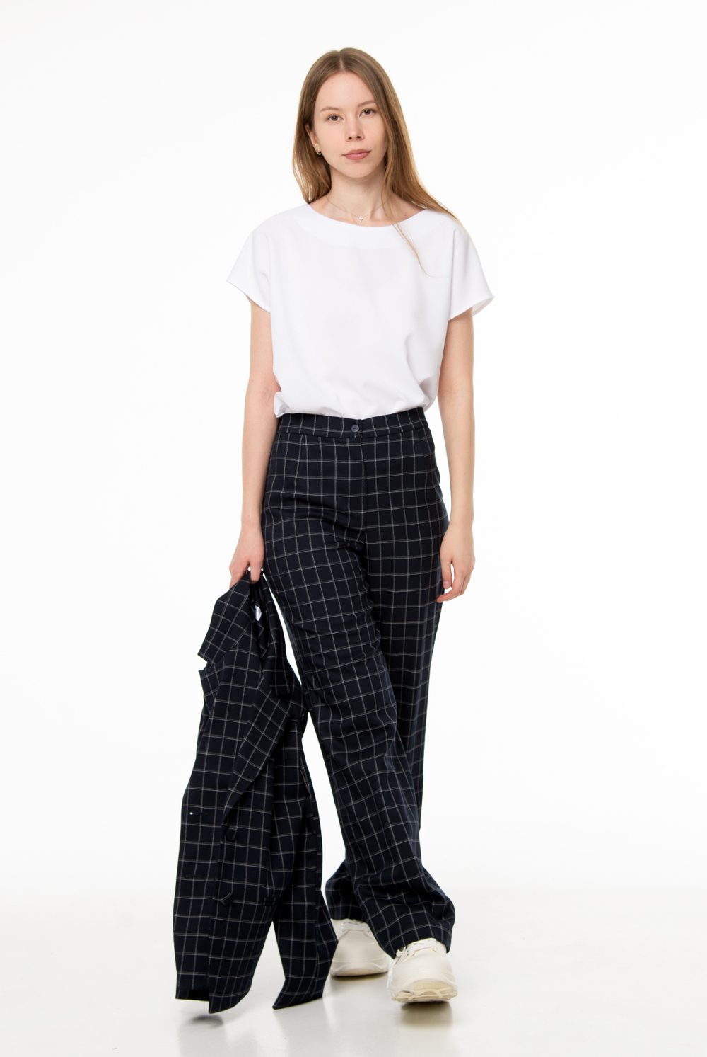 Брюки женские 4730з, клетка #406Ки024730з