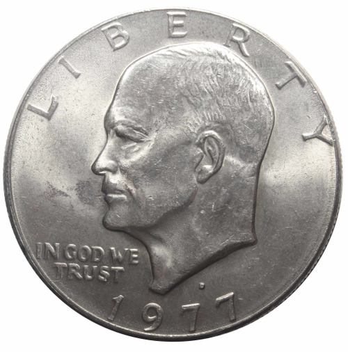 1 доллар 1977 США Эйзенхауэр (D) XF (Лунный)