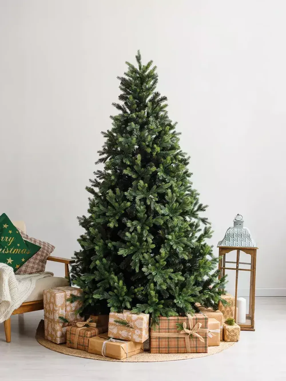 Елка с гирляндой «Грацио»й (Литая+пвх) 120 см / 1,2 м