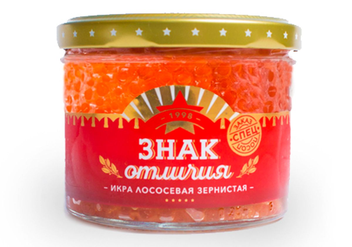 Икра красная зернистая "Знак отличия", 245г
