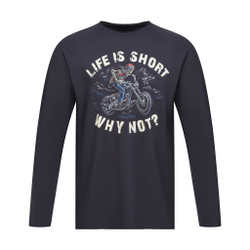 Лонгслив WHY NOT?, серый