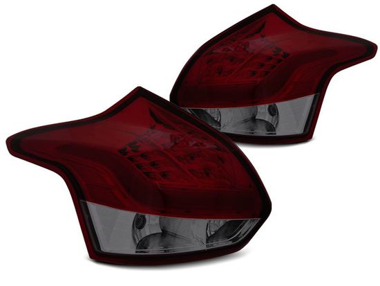 Задние фонари для Ford Focus III 5D (11-14) LED Red Smoke