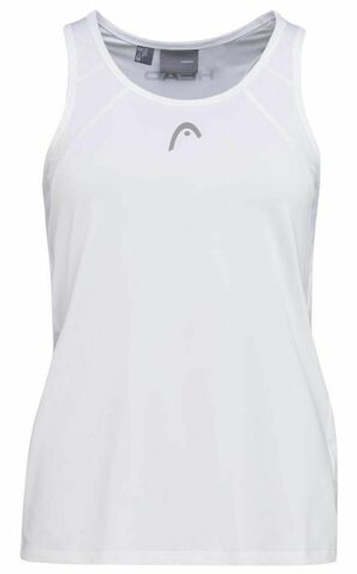 Футболка для девочки теннисная Head Girls Club 22 Tank Top - white