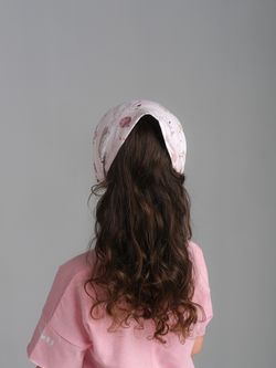 Косынка трикотажная ЧИЛИ (Розовые лебеди)