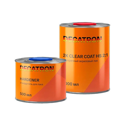 DECATRON Лак акриловый Clear Coat + отвердитель (1000+500 мл)