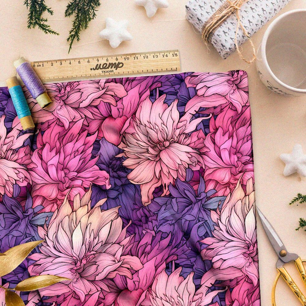 Ткань премиум таффета вихрь эмоций