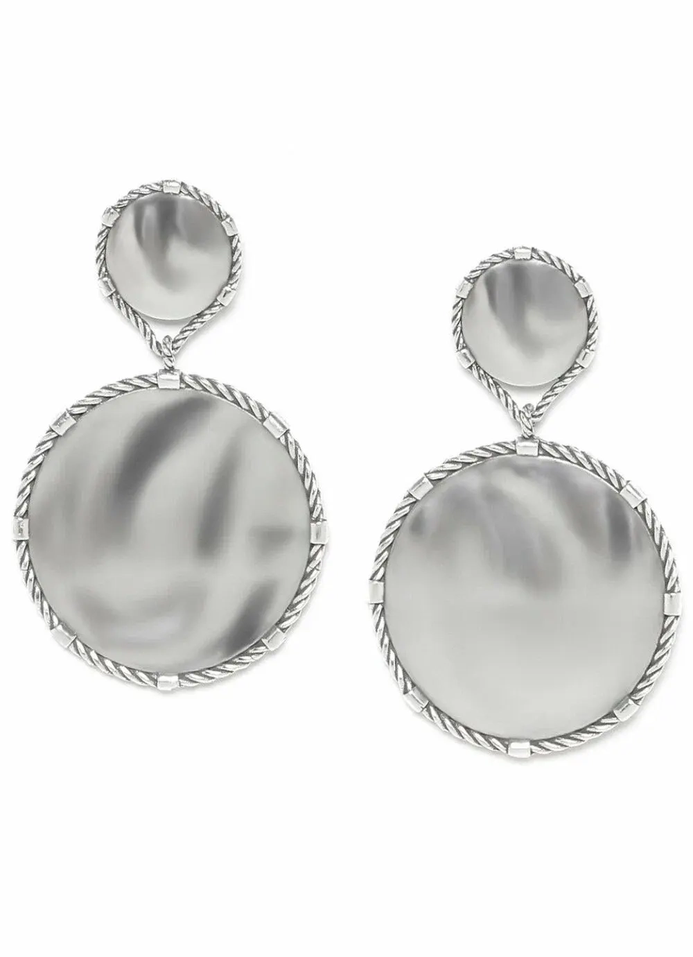 Серьги ORI TAO, Couture, фактурный металл, OT24.1-12-31923 (серебристый)