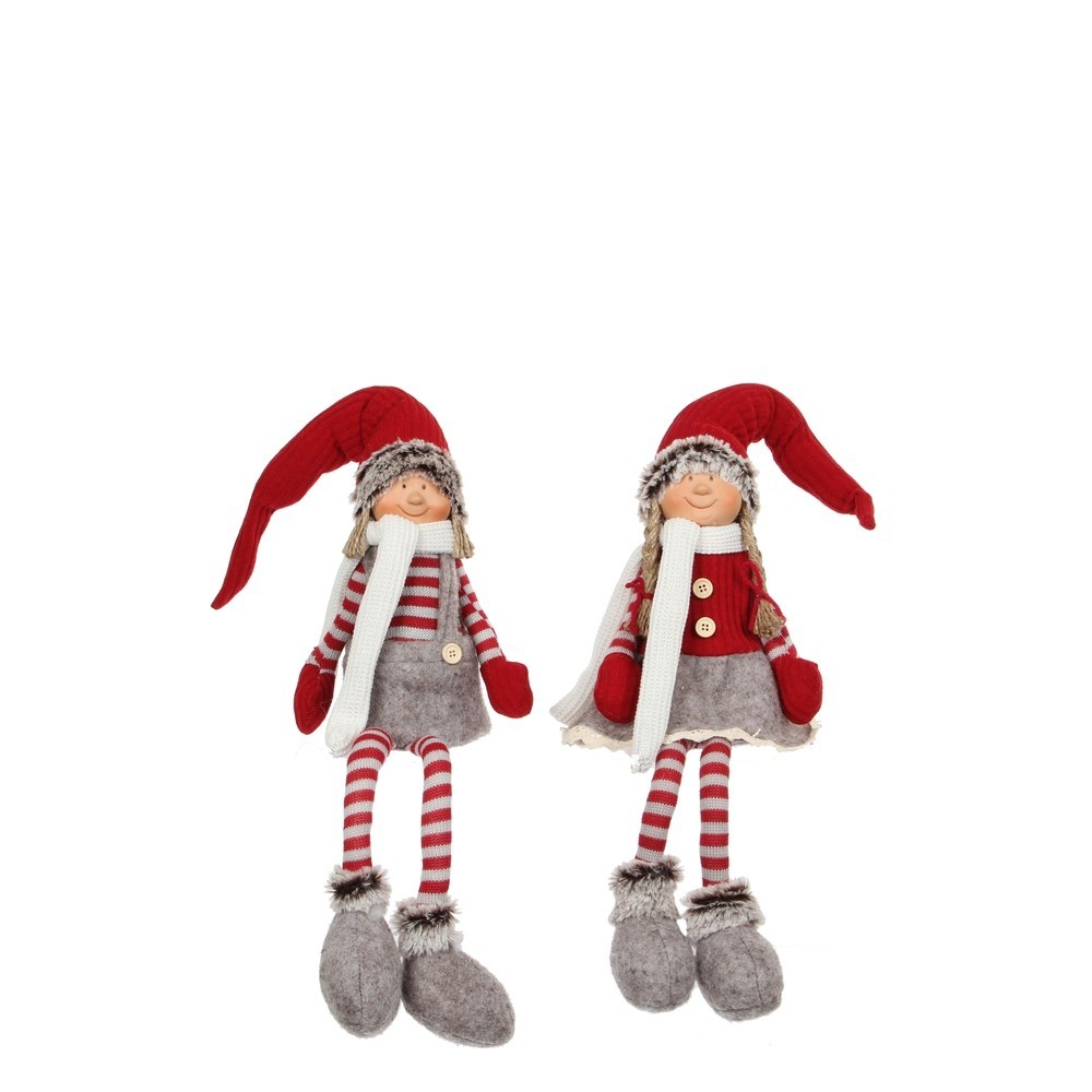 Фигурка девочка 13х16х61 House of Seasons красная/серая в ассортименте 2 вида