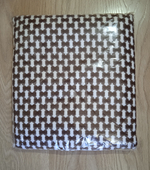 Покрывало жаккардовое двухстороннее Нежность 299-23 коричневый,белый евро (240х200)