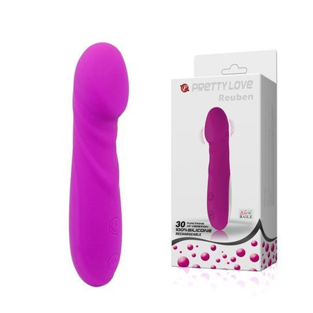 Перезаряжаемый вибромассажер REUBEN для G-стимуляции - 13,5 см.