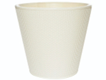 Горшок цветочный Velvet D330мм 16л на колесиках (светло-бежевый)