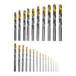 Набор сверл по металлу, 1-13 мм, Р6М5-TiN, Golden Tip, 25 шт Denzel