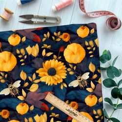 Ткань премиум шелк искусственный Армани кристальные зарисовки природы