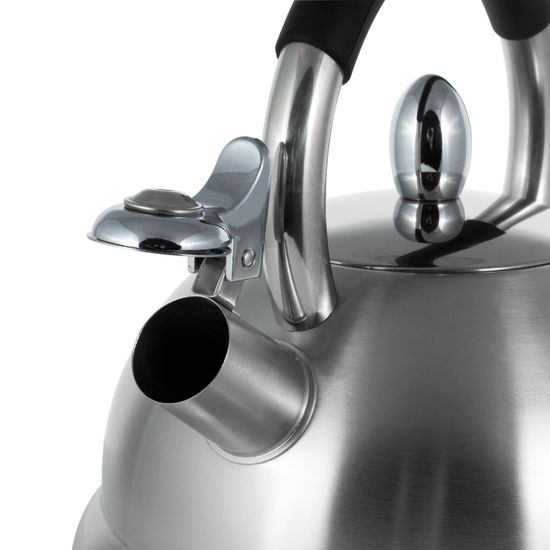 Чайник 2,7 л. из нержавеющей стали со свистком Kamille KM-1097 и ручкой "soft touch"