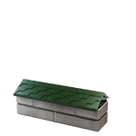 Парапет полимеркомпозитный Everest 130*510 (0,5 кирпич) зеленый