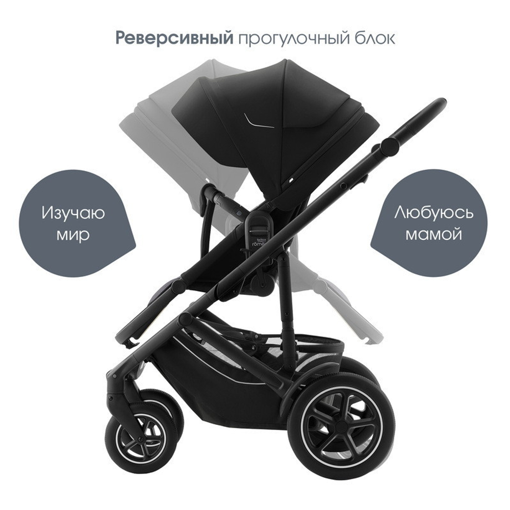 Коляска 3 в 1 Britax Roemer Smile 5Z и автокресло Baby-Safe PRO LUX Linen Grey Space Black