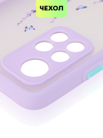 Чехол BROSCORP для Poco M4 Pro 5G оптом (арт. XM-PM4P-ST-TPU-PURPLE-PRINT)