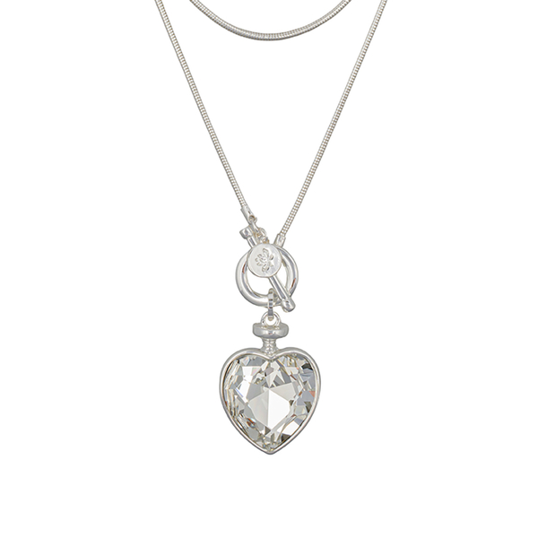 Колье Fiore Luna Crystal Heart Togl LN5237 S