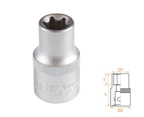 AFFIX (AF00043014) Головка торцевая TORX Е-стандарт 1/2", E14