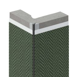 Теневой профиль разделительный анодированный черный, 3000x5x10 мм