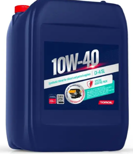 TOMOIL Engine Oil 10W-40 CI-4/SL, 20L, Масло моторное