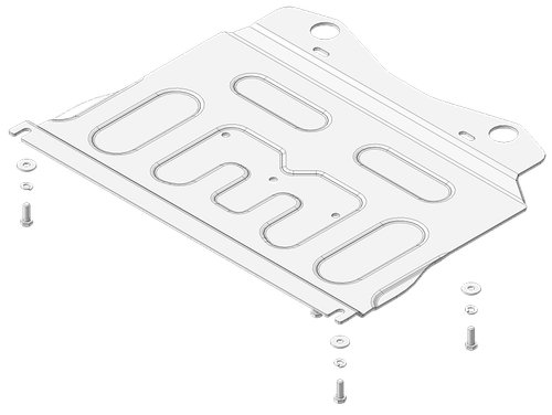 Защита картера Двигателя, Переднего дифференциала. 5 мм, Алюминий. для BMW X5 (e70) 2007-2010, BMW X5 (e70) 2010-2013 MOTODOR.30212