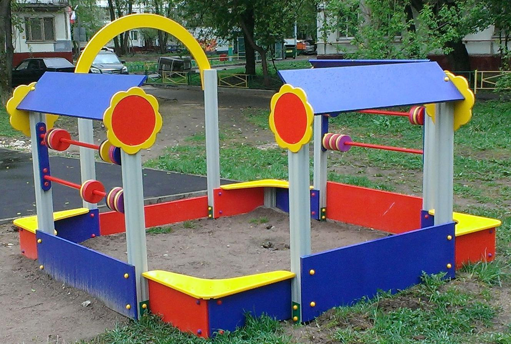 Песочный дворик Солнышко для детской площадки