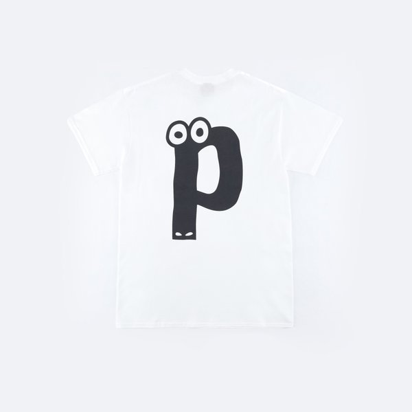 Футболка Postaments P Logo (white) артикул:bwR1Vjs9gQW4rBlYaGJtd2 - купить в магазине Дайс