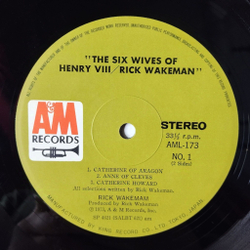 Винтажная виниловая пластинка LP Rick Wakeman The Six Wives Of Henry VIII (Japan 1973) (No Obi)