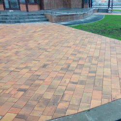 Тротуарная плитка СТАРЫЙ ГОРОД - Листопад гладкий Саванна, комплект из 3 видов плит