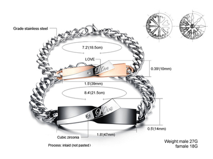 Парные браслеты Steelman mn00356