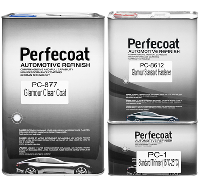 Perfecoat PC877 HS Акриловый лак 5л Набор 3в1 (PC8775L -PC8612 2.5л-PC1 1л)