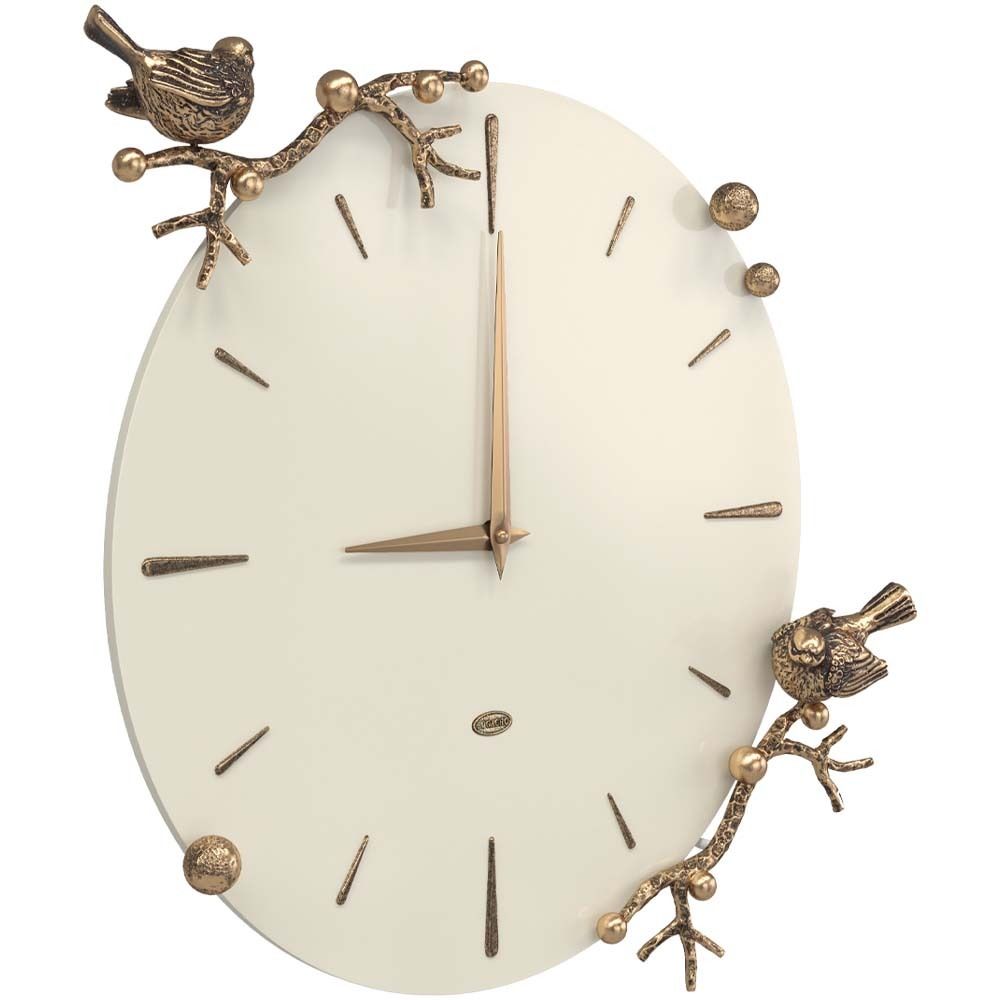 Часы настенные Терра Колор Кремовый белый Амбер