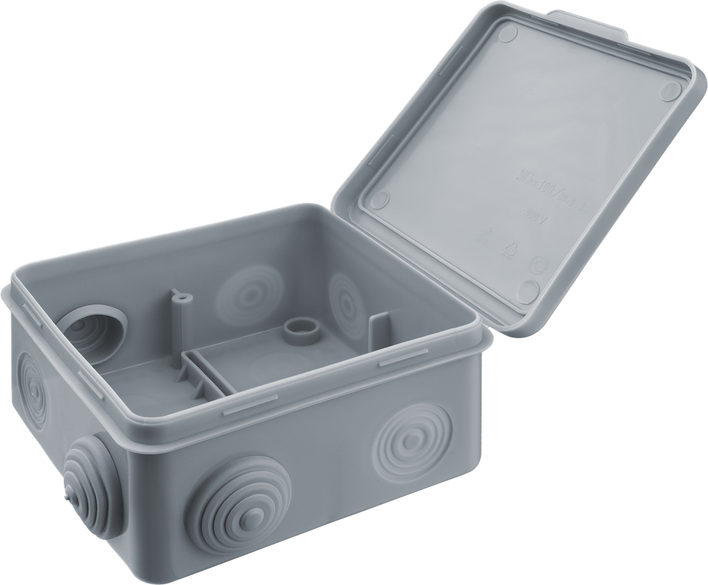Коробка Navigator 93 248 NSS-DB-100-100-50-8-GR распаячная открытого монтажа