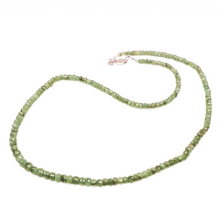 Бусы "Тросик" изумруд