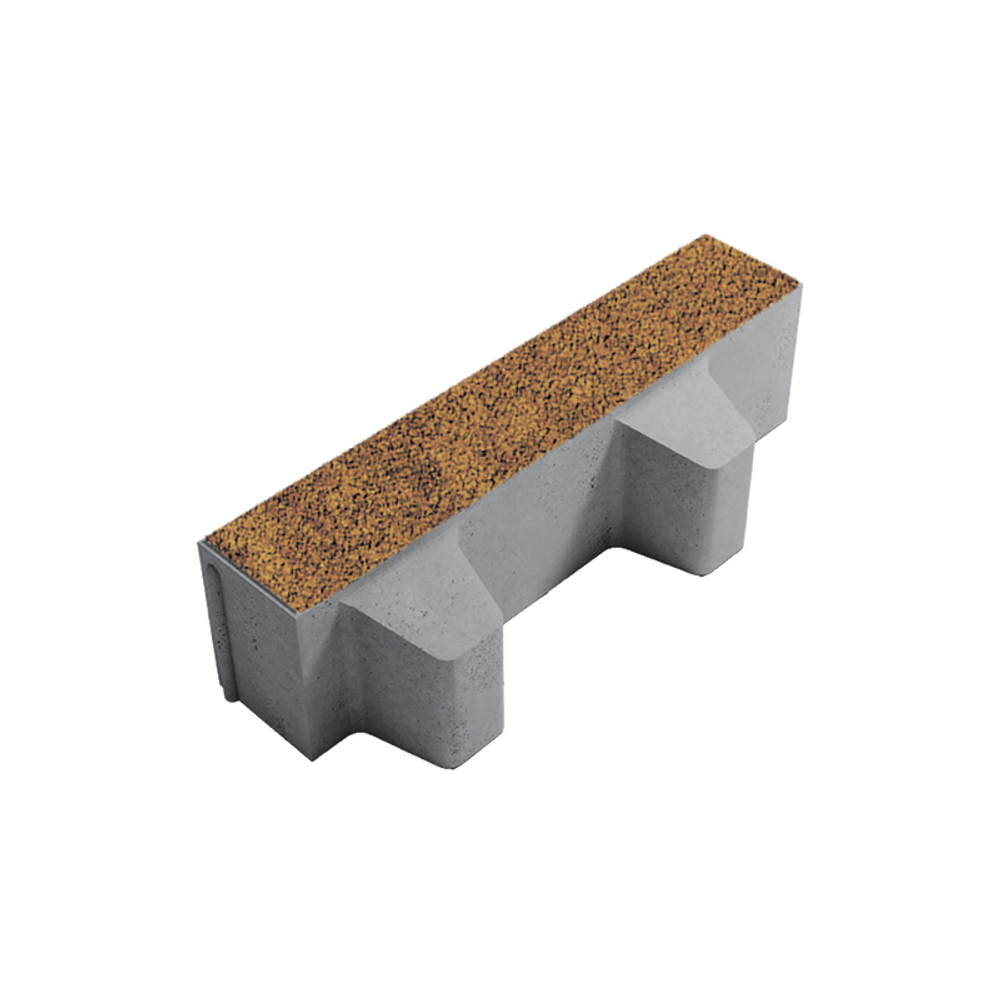 Тротуарная плитка ГАЗОННАЯ РЕШЕТКА - Листопад гранит Янтарь