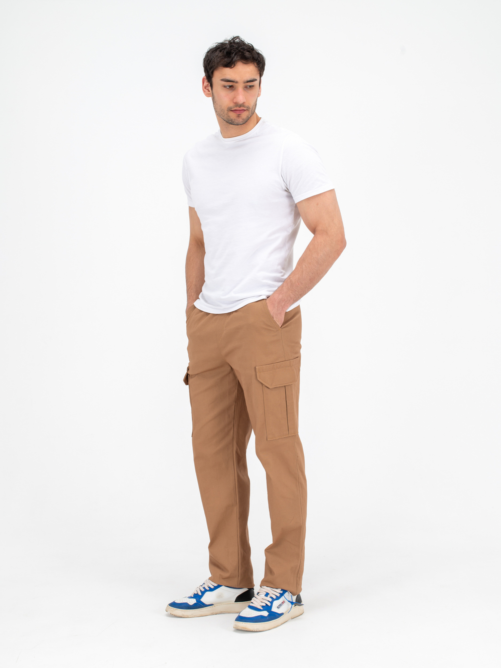 Карго джоггеры прямые. Кэиел