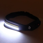 Фонарь налобный светодиодный 3COB + 1W 8 режимов. аккумуляторная батарея 800mAh, USB