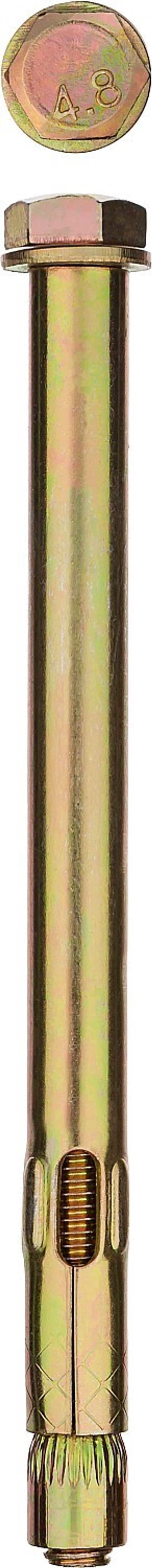 ЗУБР 12 x 100 мм, 25 шт, болт анкерный, желтый цинк