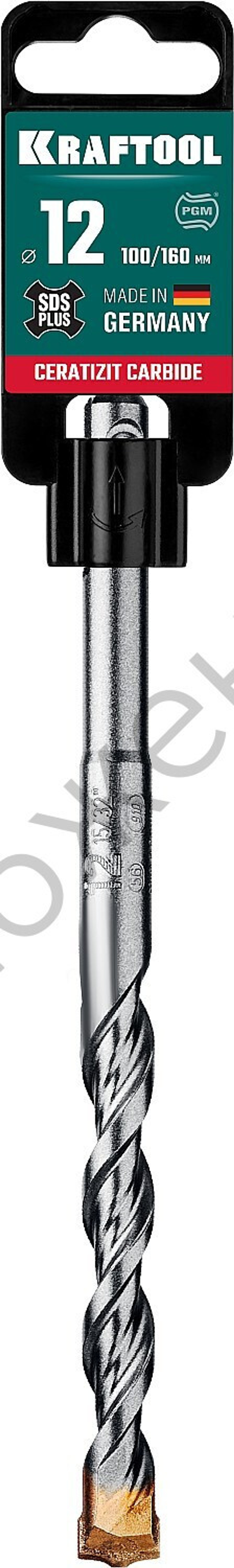 KRAFTOOL CERATIZIT CARBIDE 12 х 160 мм, SDS-plus бур (29320-160-12)