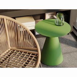 Столик кофейный Marius, Ø50 см, зеленый
